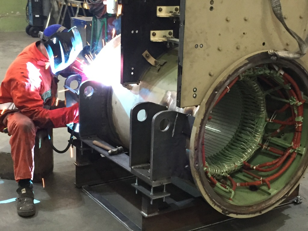 Soldando Estator de motor